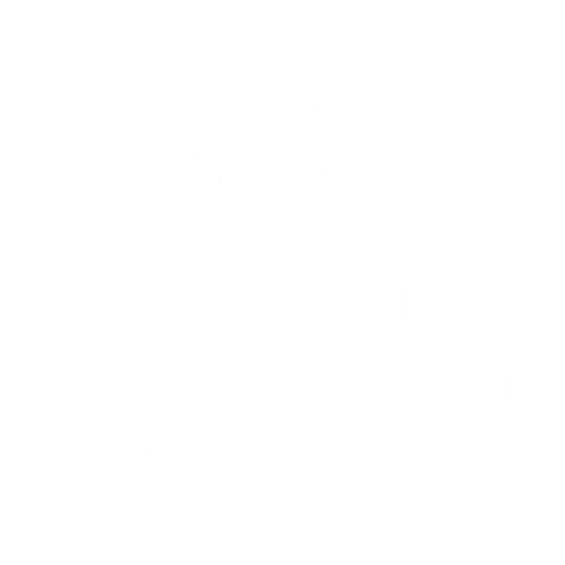 Logo stylisé d'une voiture dans un design minimaliste.